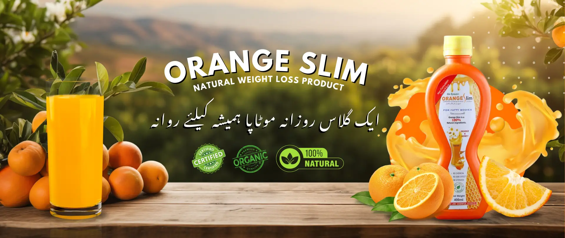 Orange Slim Natural Weight Reducing Product